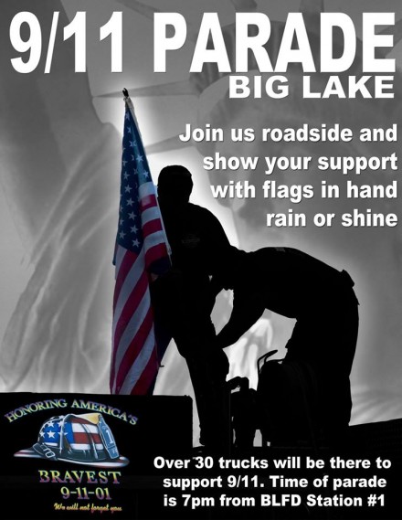Big Lake Fire Department 9/11 Memorial Parade